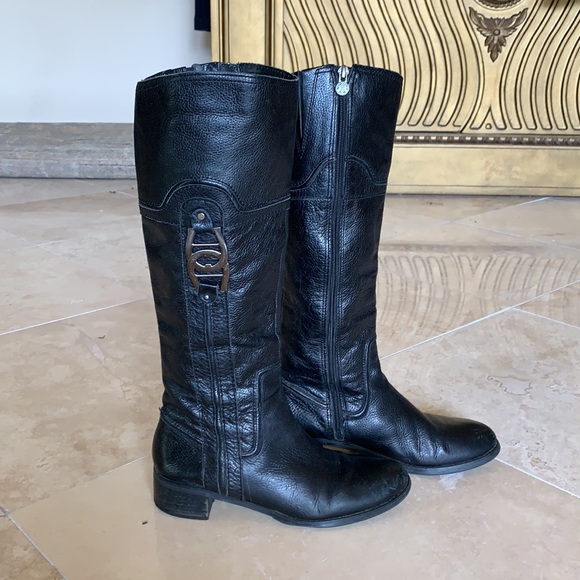 Etienne Aigner Shoes - ETIENNE AIGNER Black Genuine Leather Boot